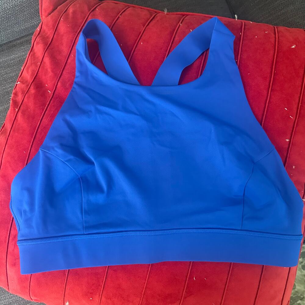 Lululemon Enlite Bra – Size 12, High Support Sports Bra (Bold Blue)